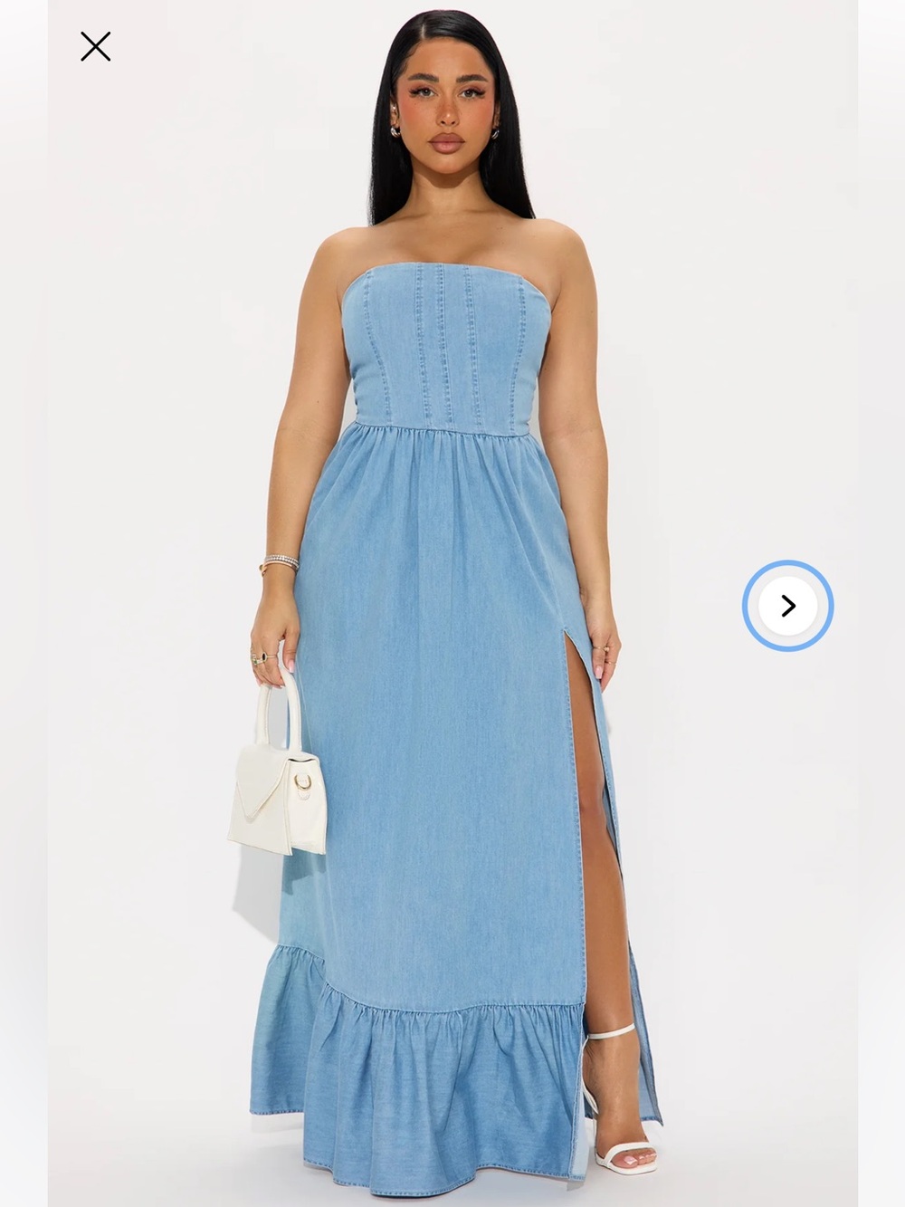 Erika Denim Maxi Dress